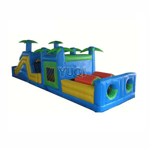 Slide bounce house obstacle adultes tropicaux gonflables <span class=keywords><strong>parcours</strong></span> de <span class=keywords><strong>combattant</strong></span> géant jouets gonflables pour enfants gonflables - Product Image 2