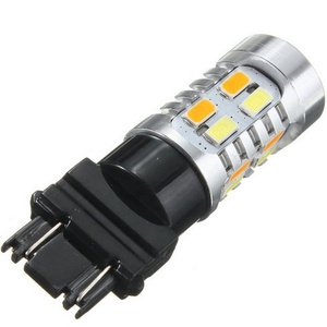 T25 3157 Ổ Cắm 5630 Con Chip 20 SMD <span class=keywords><strong>Led</strong></span> Xe Lần Lượt Tín Hiệu Ánh Sáng Trắng + Hổ Phách Màu Kép 12 Volt Ô Tô xếp Đèn Lái Xe Bóng Đèn - Product Image 2