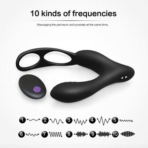 Plug Anale Vibrante Wireless, Giocattolo Sessuale per Uomini, Stimolatore del Pene con Shock Elettrico, Massaggiatore Prostatico - Product Image 3