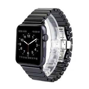 陶瓷不锈钢手表表带的Apple Watch 38毫米，40毫米不锈钢表带替换iWatch带齿轮S3