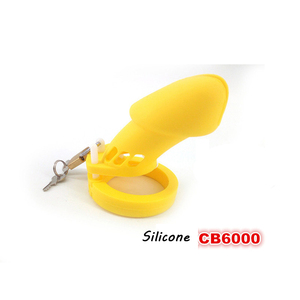 FAAK 10cm * 3.8cm थोक सेक्स खिलौने पीले <span class=keywords><strong>CB6000</strong></span> आदमी सिलिकॉन शुद्धता पिंजरे लिंग पिंजरे शुद्धता डिवाइस के लिए पुरुष - Product Image 2