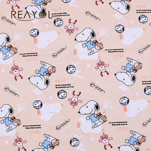 Belle snoopy 100 numérique imprimé <span class=keywords><strong>coton</strong></span> éponge français tricoté <span class=keywords><strong>tissu</strong></span> - Product Image 6