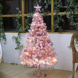 Venta al por mayor gigante LED Mini árbol <span class=keywords><strong>de</strong></span> <span class=keywords><strong>Navidad</strong></span> Artificial PVC regalo iluminado <span class=keywords><strong>Navidad</strong></span> decoración ornamento en cono Rosa uso al aire libre - Product Image 3