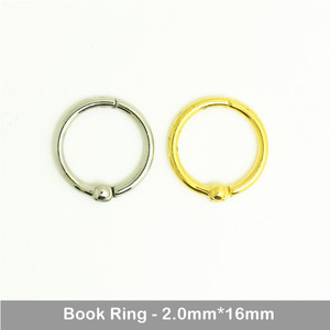 16 Mm Nickle Cuốn Sách Nhẫn Cho Ràng Buộc Phụ Kiện DIY - Product Image 4