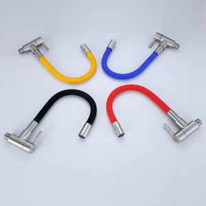 <span class=keywords><strong>Rubinetto</strong></span> da cucina ad acqua fredda singola di alta qualità <span class=keywords><strong>a</strong></span> parete nero 304 acciaio inossidabile tubo universale lavello adattamento - Product Image 4