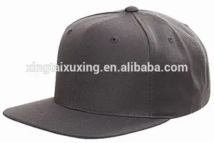 Cappello a tesa piatta personalizzata nero tinta unita in bianco di cotone snapbacks del cappello