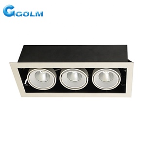 Multi-cabeza rectángulo lugar empotrada en el Techo Luz de rejilla led con un gran descuento - Product Image 1