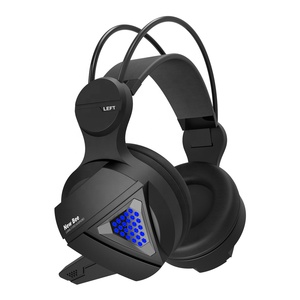 Juego de auriculares con micrófono de luz LED sonido envolvente GamingHeadset por oído con cable de auriculares para PC - Product Image 1