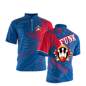 Venta al por mayor mejor calidad de los hombres de sublimación de tinte camisetas de bolos con cualquier color - Product Image 1