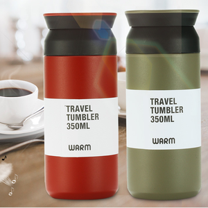 2022 bicchiere da viaggio Thermos sottovuoto in acciaio inossidabile a doppia parete da 350ml di vendita caldo con manico per mantenere il caffè, il vino e l'acqua - Product Image 3