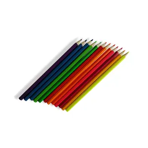 Alta Qualidade 7 polegada de madeira Neon cor lápis passe EN71 certificado 4 cor chumbo lápis eco lápis colorido
