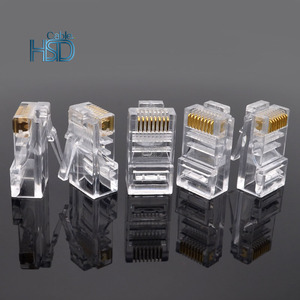 Lot de 100 connecteurs mâles Ethernet RJ45 CAT5E 8 broches Type 8P8C en cuivre pur, plus de 1000 cycles de raccordement - Product Image 6