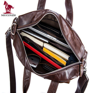 Dropshipping. exclusivo. 8920 grandes funcional hombres hombro bolsas maletín No nombre italiano bolsos de cuero de México - Product Image 6
