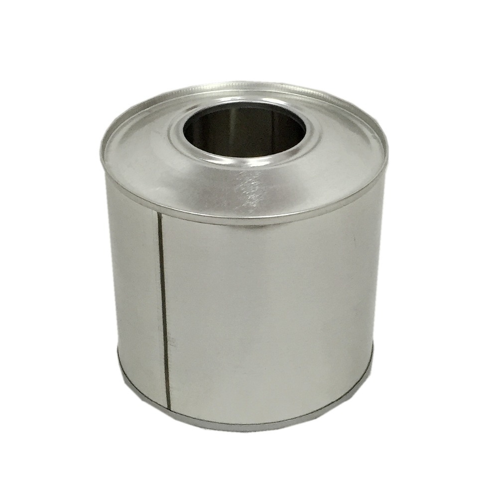 1 pinte, 0.5 litre rond en métal avec bouchon à vis en plastique