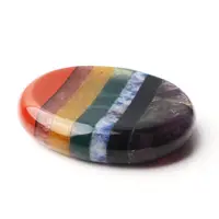 Hot Sale Natural Agate Polished Tumbled Stones Round Mineral Crystal Gravels