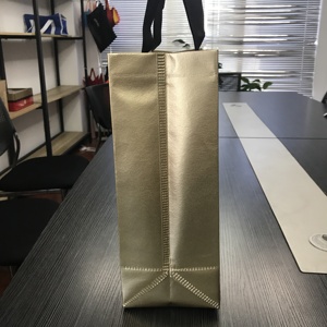 <span class=keywords><strong>Rungo</strong></span>-bolsa no tejida laminada ultrasónica para compras, plástico reciclado para supermercado, color oro rosa - Product Image 4