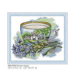 Ysdnkf — kit de points de croix créatifs, nouveau modèle de broderie, tissu en coton, fil <span class=keywords><strong>dmc</strong></span>, kit de points de croix - Product Image 5