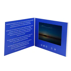 A4 size 10 inch lcd ips screen wedding digital greeting card video display