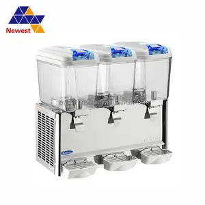 CE Approved Commercial Automatic Cold Juice Dispenser/Cold Beverage Dispenser Cold Press Juicer/2 Tanks Beverage Dispenser