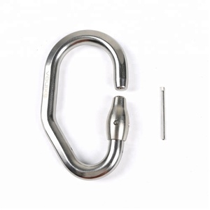 Pesado <span class=keywords><strong>de</strong></span> acero 15kN <span class=keywords><strong>gancho</strong></span> mosquetón para parques <span class=keywords><strong>de</strong></span> aventura senderismo cliff escalada salto - Product Image 3