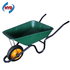 Carretilla de rueda de granja de jardín duradera de hierro más vendida con bandeja de metal Capacidad de carga de 100KG WB3800 - Product Image 2