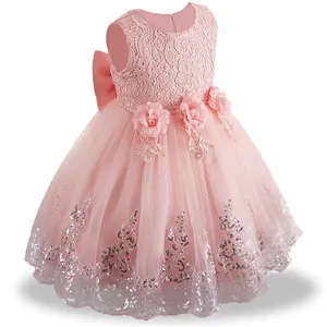 Avrupa tarzı kız düğün elbisesi çocuklar için güzel doğum günü partisi tutu elbiseler kızlar için 2-12 yaşında kolsuz