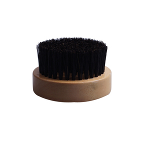 Pequeño redondo natural de los hombres de madera pelo de jabalí personalizado barba peine y cepillo de cerdas de jabalí - Product Image 6