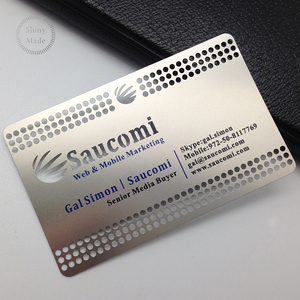 De aluminio de la tarjeta de nombre de metal Tarjeta de banda magnética de metal tarjeta con código qr - Product Image 5