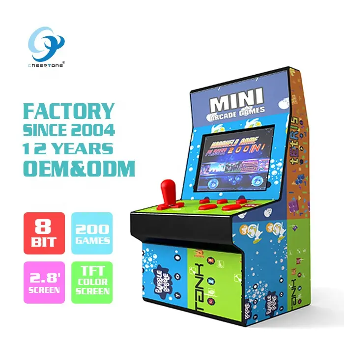 Wholesale Mini Bartop Arcade Machine Buy Hand Held Handy Handheld Indoor Import Retro Vintage Video 8 Bit Games ConsoleためKids