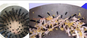 Yuvarlak şekil tavuk ayak sarı cilt soyma makine tavuk gigiyağ çıkarma makinesi/tavuk ayak soyucu - Product Image 5