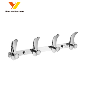 Double <span class=keywords><strong>Mural</strong></span> Vêtements <span class=keywords><strong>Manteau</strong></span> Crochets Rails <span class=keywords><strong>pour</strong></span> Cuisine et Salle De Bain - Product Image 4