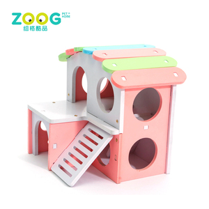 Precio barato <span class=keywords><strong>de</strong></span> la buena calidad 2 historia mini colorido hámster casa - Product Image 4