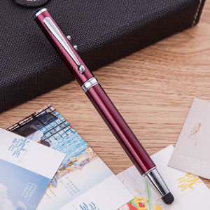 Venta al por mayor de alta calidad de Metal lápiz táctil <span class=keywords><strong>con</strong></span> logotipo personalizado luz Led y láser de Metal bolígrafo - Product Image 2