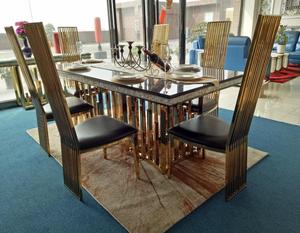 Meubles de maison de luxe modernes, salle à manger, ensembles de tables à manger tendance, 6, <span class=keywords><strong>8</strong></span>, 10, 12 chaises, tables, ensemble de tables à manger de restaurant - Product Image 2