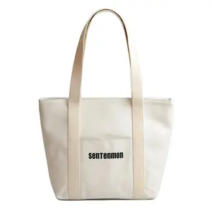 China Wholesale Cotton Canvas Tote Bag For Shopping Store And Advertising Promotional Plain Tote Shopping Bag With Your Logo