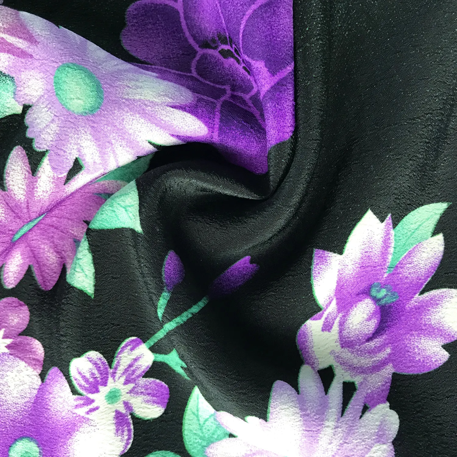 Koshibo billige Polyester Mikado Print Blumen 100% Polyester Gabardine gewebten Stoff für Kleid