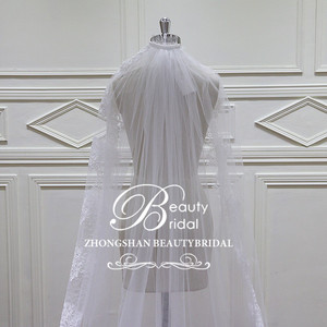 <span class=keywords><strong>2022</strong></span> nouveau produit Chine fournisseur en gros voile de mariée blanc avec peigne pour voile de fête de mariage de poule - Product Image 2