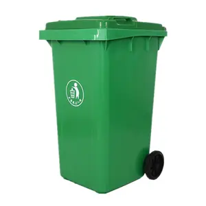 240L recycle container plastic sale price garbage containers plastic waste bin with wheels oem