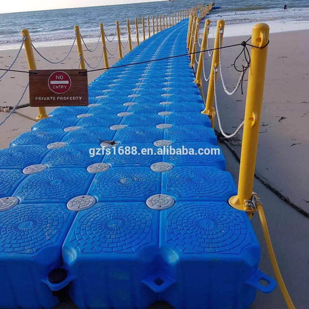 Anpassungs größe und HDPE-Material Schwimmdocks aus Kunststoff Ponton Gehweg Schwimmdock Pier für Boots brücke