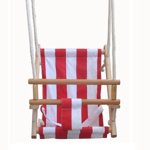 Tela di canapa del bambino sedile IN LEGNO CULLA ALTALENA per bambini altalena sedia a dondolo in legno con TUV/ EN71-8 - Product Image 2