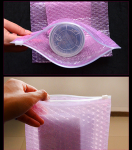 Ecológico de embalaje LDPE/HDPE Zip Lock bolsas de burbuja con logotipo para protección al por mayor - Product Image 4