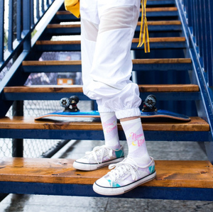 Chaussettes en coton pour femmes, motif lune, harajuku, tube haut, <span class=keywords><strong>de</strong></span> rue, mignonnes - Product Image 5