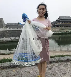 Yatai热卖6FT 1/2 'sq美国式抽绳鱼网铅沉降片渔网