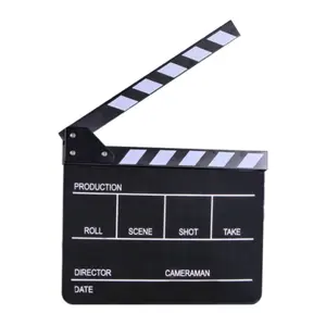 E-IMAGE Clapboard de película de ECB-01Acrylic en venta Studio Director Color negro