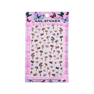 2019 nuevo popular arte <span class=keywords><strong>de</strong></span> <span class=keywords><strong>uñas</strong></span> en relieve adhesivo decorativo flor 3d etiqueta engomada del clavo para niña - Product Image 2