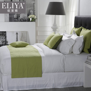 Sham balfour hotel de cama sábanas de lino 100% <span class=keywords><strong>en</strong></span> ropa de cama de hotel blanco b tejido de algodón manta de cama de hotel - Product Image 1