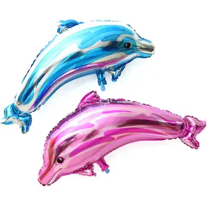 wholesale cheap dolphin birthday party decorations shape foil balloons