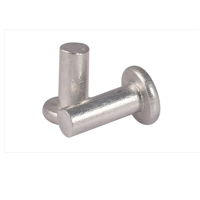 4mm Round Solid Rivet Manufacturers Custom Aluminum Flat Head Solid Rivets for Household Automobile Indust