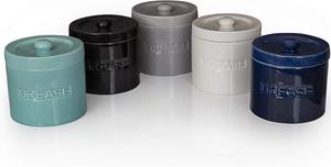 Trắng Sứ Lưu Trữ Có Thể Thủ Môn Gốm Thịt Xông Khói Dầu Mỡ Container Với Lọc Không Rỉ Và Đổ Spout - Product Image 6