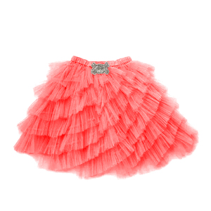 Splendida Estate Dei Capretti di Usura Delle Ragazze Puffy Pannello Esterno di <span class=keywords><strong>Tulle</strong></span> Velo Rosso A Strati Pannello Esterno del Tutu - Product Image 1